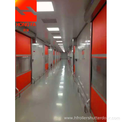 High speed door for clean room